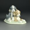 Винтажная фарфоровая статуэтка Испания Собаки Щенки Lladro NAO 1046 Two Pups