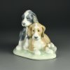 Винтажная фарфоровая статуэтка Испания Собаки Щенки Lladro NAO 1046 Two Pups