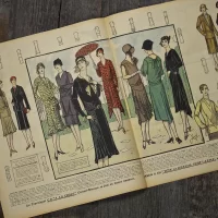 Антикварный французский журнал мод Le Petit Echo de la Mode Dimanche 28 Avril 1929 Ар-деко