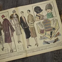 Антикварный французский журнал мод Le Petit Echo de la Mode Dimanche 6 Mars 1927 Ар-деко