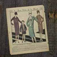 Антикварный французский журнал мод Le Petit Echo de la Mode Dimanche 6 Mars 1927 Ар-деко