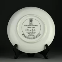 Тарелка винтажная декоративная настенная Фарфор Англия Цветы Орхидеи Franklin Mint Principessa de Monaco Orchid Plate