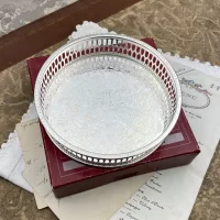 Винтажный костер подставка для винной бутылки с серебряным покрытием Viners