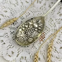 Винтажная английская сервировочная ложка Berry Spoon Raeno