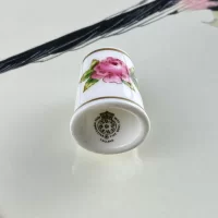 Винтажный напёрсток Фарфор Англия Роза Royal Worcester