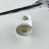 Винтажный напёрсток Фарфор Франция Роза Haviland