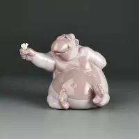 Винтажные фарфоровые статуэтки Обезьяны Гориллы Испания Lladro NAO 1470-71