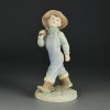 Винтажная фарфоровая статуэтка Мальчик с узелком Четверг Coalport Thursday’s Child Children of the Week Collection