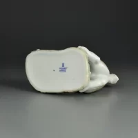Винтажная фарфоровая статуэтка Испания Щенок с цветком Lladro 6832 Sweet Smell