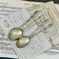 Винтажные английские чайные кофейные ложки Apostle Spoons