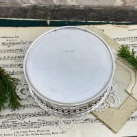 Винтажный английский костер подставка для винной бутылки с серебряным покрытием