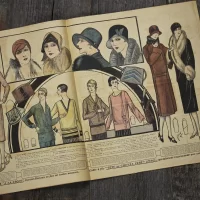 Антикварный французский журнал мод Le Petit Echo de la Mode Dimanche 21 Octobre 1928 Ар-деко