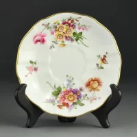 Винтажная чайная пара Англия Royal Crown Derby Posies 1968 год