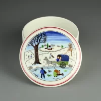 Винтажная шкатулка Villeroy & Boch Зима Лошадь