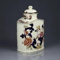 Винтажная английская чайница с крышкой Mason's Mandalay
