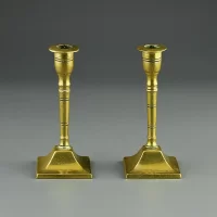 Винтажные латунные подсвечники с лондонского блошиного рынка