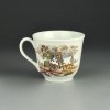 Винтажная английская фарфоровая чашка для чая кофе Royal Doulton Steelite Лошади