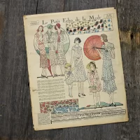 Антикварный французский журнал мод Le Petit Echo de la Mode Dimanche 29 Juin 1930 Ар-деко