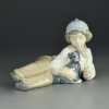 Винтажная фарфоровая статуэтка Мальчик с собакой Испания Lladro NAO 1149 My Pal