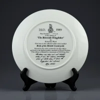 Винтажная фарфоровая тарелка Зимородки у реки Англия Royal Doulton Riverside Kingfisher Birds of the British Countryside