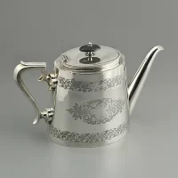 Антикварный английский чайник с серебряным покрытием W. M. Still & Sons