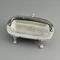 Антикварная маслёнка Канада Viking Plate