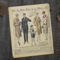 Антикварный французский журнал мод Le Petit Echo de la Mode Dimanche 12 Juin 1927 Ар-деко