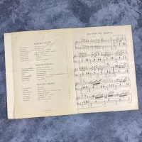 Антикварный альбом музыкальных произведений для фортепиано Ноты