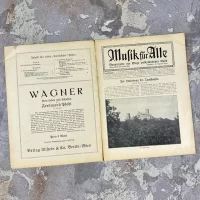 Антикварный музыкальный журнал с нотами Musik fur Alle Вагнер Тангейзер