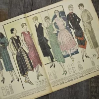 Антикварный французский журнал мод Le Petit Echo de la Mode Dimanche 16 Octobre 1927 Арт-деко