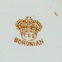 Антикварный чайный сервиз на две персоны Англия Cartwright & Edwards Boronian
