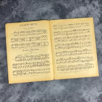 Антикварный музыкальный журнал с нотами Musik fur Alle Франц Шуберт