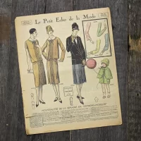 Антикварный французский журнал мод Le Petit Echo de la Mode Dimanche 3 Avril 1927 Ар-деко