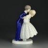 Винтажная фарфоровая статуэтка 2162 Дания First Kiss Пара Влюблённые Bing & Grondahl