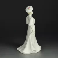 Винтажная фарфоровая статуэтка Дама в шляпке Англия Coalport Lorraine