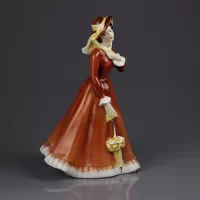 Винтажная фарфоровая статуэтка Дама с зонтиком Англия Royal Doulton HN2705 Julia