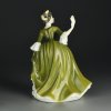 Винтажная фарфоровая статуэтка Дама с веером Англия Royal Doulton 2378 Simone