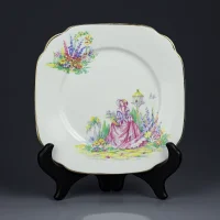 Винтажное фарфоровое чайное трио Англия Shore and Coggings Queen Anne 1950 – 1958 год