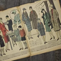 Антикварный французский журнал мод Le Petit Echo de la Mode Dimanche 9 Septembre 1928 Ар-деко