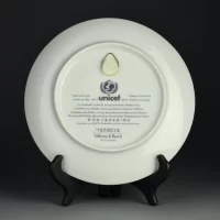 Тарелка винтажная декоративная настенная Фарфор Дети Villeroy & Boch Heinrich Children of the World Yugoslavia №10 unicef