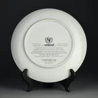 Тарелка винтажная декоративная настенная Фарфор Дети Villeroy & Boch Heinrich Children of the World Germany №13 unicef