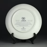 Тарелка винтажная декоративная настенная Фарфор Дети Villeroy & Boch Heinrich Children of the World Asia №2 unicef