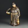 Винтажная фарфоровая статуэтка Монах с рыбой и птицей Англия Royal Doulton 2144 The Jovial Monk