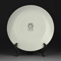 Тарелка винтажная декоративная настенная Англия Паровоз Burslem Wood and Son