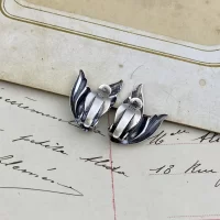 Винтажные клипсы Швеция Asa-Silver 1954 год