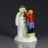 Винтажная фарфоровая статуэтка Мальчик со снеговиком Coalport The Snowman Characters