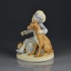 Винтажная фарфоровая статуэтка Девочка с собакой Пятница Coalport Mondays Child Children Week Collection