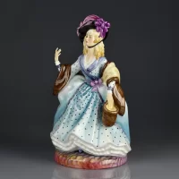 Винтажная фарфоровая статуэтка Англия Peggy Davies Studio Актриса Театр Sarah Siddons