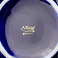 Винтажная французская пепельница Лимож Кобальт Paul Pastaud