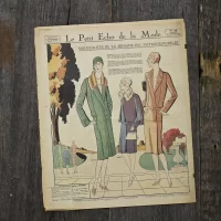 Антикварный французский журнал мод Le Petit Echo de la Mode Dimanche 16 Septembre 1928 Ар-деко